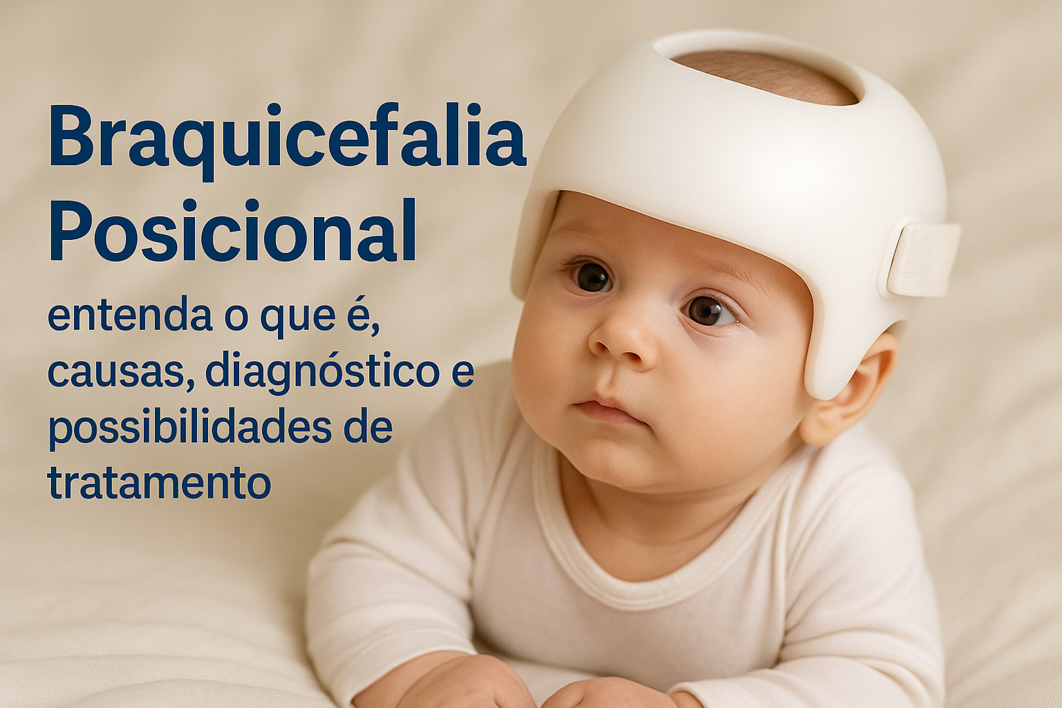 Braquicefalia posicional: quando o formato da cabeça do bebê merece acompanhamento atento